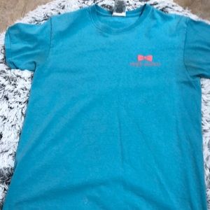 Blue Simply Southern sea horse tee